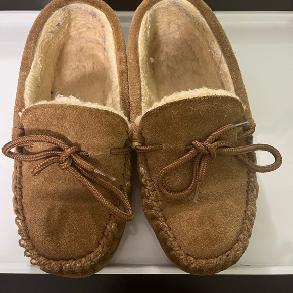 Bear paw kids cozy moccasins slippers size 3 youth - Picture 2 of 3